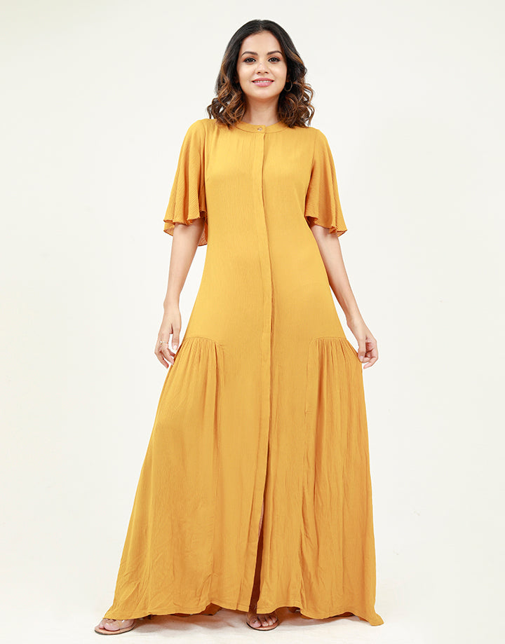 Maxi Dress with Butterfly Sleeves