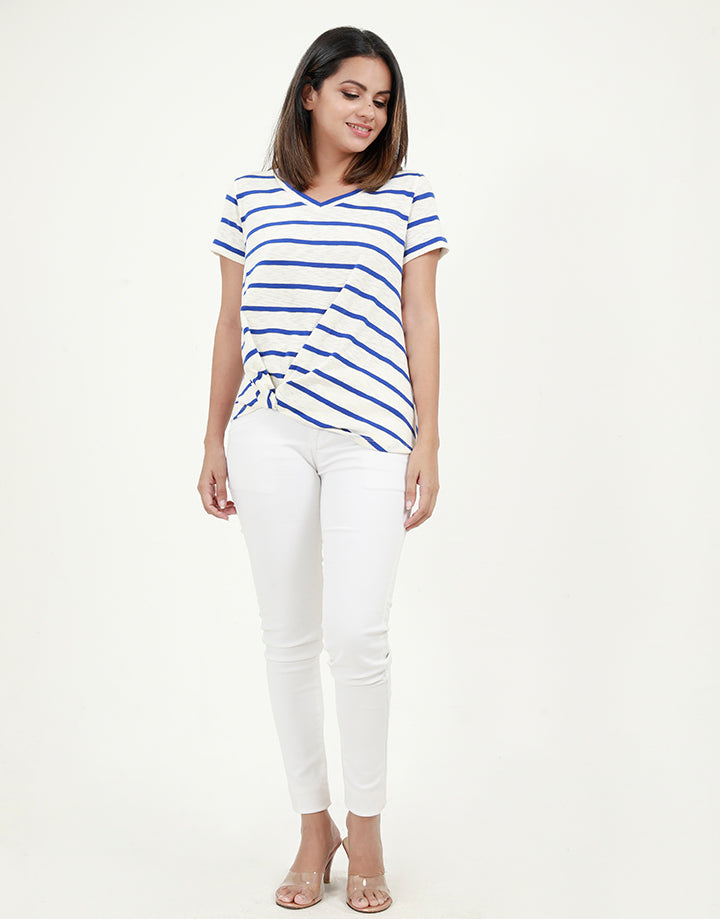 Short Sleeves T-Shirt with Twisted Detail